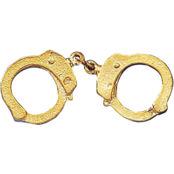 Blackinton J87 Hand Cuffs Tie Tac - Gold