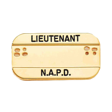 Blackinton J8 Double Line Name Bar Holder (2-1/8" x 1-1/16")