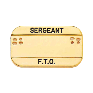 Blackinton J9 Double Line Name Bar Holder (2-1/8" x 1-1/4")