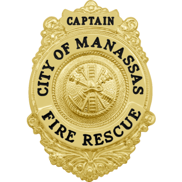 Smith & Warren M105A Decorative Shield Badge w/ Circle Panel (3" x 2-1/8")