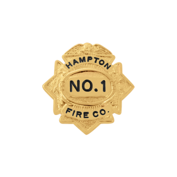 Smith & Warren M119 Maltese Cross Badge with Eagle (1-1/2" x 1-3/8")