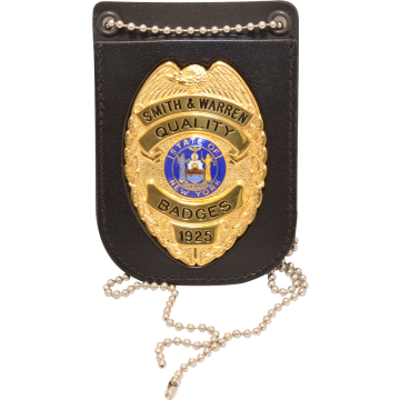 Smith & Warren BC721 Belt & Neck Chain Badge Holder - Recessed