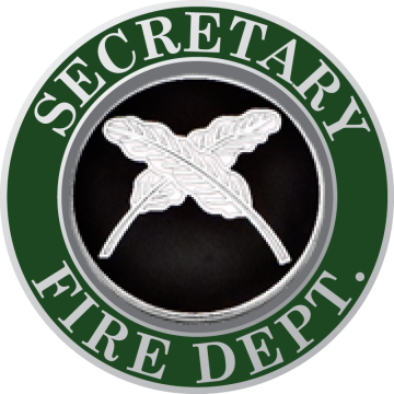 Smith & Warren M1720 Secretary Fire Dept. Collar Disc (15/16") (Individual)