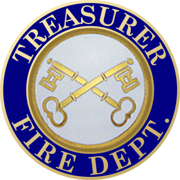 Smith & Warren M1731 Treasurer Fire Dept. Collar Disc (15/16") (Individual)