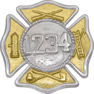 Smith & Warren M181N Decorative Maltese Cross with Applied Numbers (1-3/4")