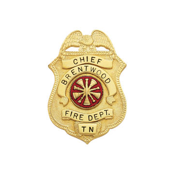 Smith & Warren M204 Small Shield Badge with Eagle (2-1/4" x 1-1/2")