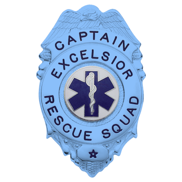 Smith & Warren M209_BL Autism Awareness Eagle Top over Circle Badge (3" x 1-7/8")