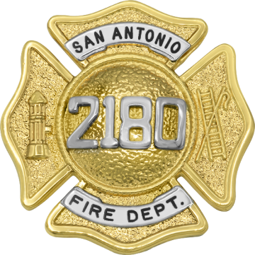 Smith & Warren M213N Maltese Cross with Applied Numbers (1-7/8")