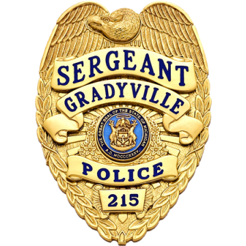 Smith & Warren M222D Eagle Top Badge with Applied Panels (2-7/8" x 2")