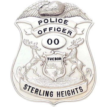 Smith & Warren M224A Michigan Coat of Arms Shield Badge (2-1/2" x 2")