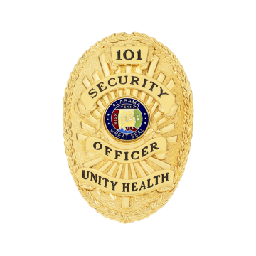 Smith & Warren M260A Oval Badge with Applied Panels (2-3/4" x 1-7/8")