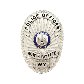 Smith & Warren M260D Oval Badge with Applied Panels (2-3/4" x 1-7/8")