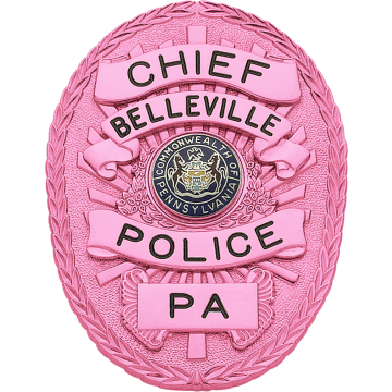 Smith & Warren M261_PI Breast Cancer Awareness Oval Badge (3-3/8" x 2-1/2")