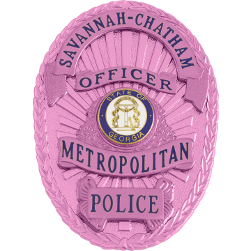 Smith & Warren M261B_PI Breast Cancer Awareness Oval Badge (3-3/8" x 2-1/2")