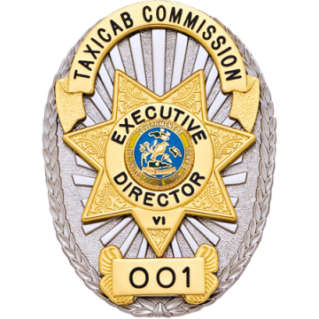 Smith & Warren M261E Oval Badge with Applied 7-Point Star (3-3/8" x 2-1/2")