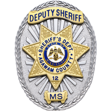 Smith & Warren M261J Oval Badge with Applied 7-Point Star (3-3/8" x 2-1/2")