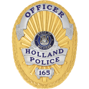 Smith & Warren M261K Oval Badge with Applied Panels (3-3/8" x 2-1/2")