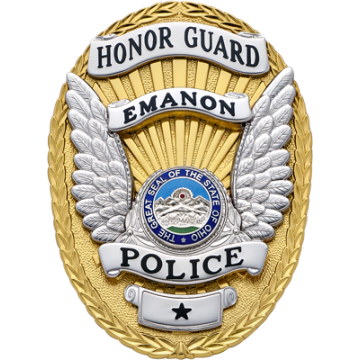 Smith & Warren M261W Oval Badge with Applied Panels & Wings (3-3/8" x 2-1/2")