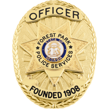 Smith & Warren M261Y Oval Badge with 7-Point Star (3-3/8" x 2-1/2")