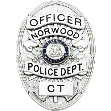 Smith & Warren M262 Oval Badge with Applied Panels (3-3/8" x 2-3/8")