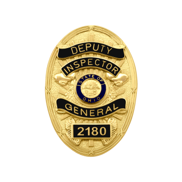 Smith & Warren M262R Oval Badge with Reverse Enamel Panels (3-3/8" x 2-3/8")