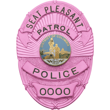 Smith & Warren M263_PI Breast Cancer Awareness Oval Badge (3-1/4" x 2-1/4")