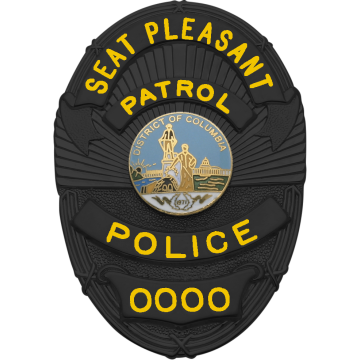 Smith & Warren M263 Matte Black Oval Badge (2-1/2" x 1-3/4")