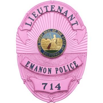 Smith & Warren M263A_PI Breast Cancer Awareness Oval Badge (3-1/4" x 2-1/4")