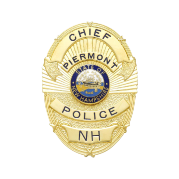 Smith & Warren M263B Oval Badge with Sun Rays (2-1/2" x 1-3/4")