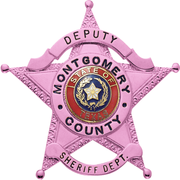 Smith & Warren M370TX_PI Breast Cancer Awareness 5-Point Star Badge (2-3/8" x 2-1/2")