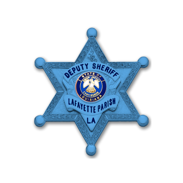 Smith & Warren M385_BL Autism Awareness 6-Point Star w/ Applied Panel (2-5/8" x 2-3/8")