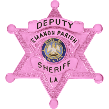 Smith & Warren M385A_PI Breast Cancer Awareness 6-Point Star Badge (2-5/8" x 2-3/8")