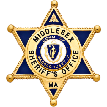 Smith & Warren M392E Six Point Star Badge with Enamel Background (2-13/16" x 2-1/2")