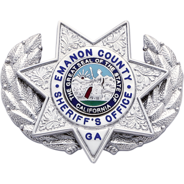 Smith & Warren M426_S249B Wreath Hat Badge w/ 7-Point Star (1-5/8" x 2")