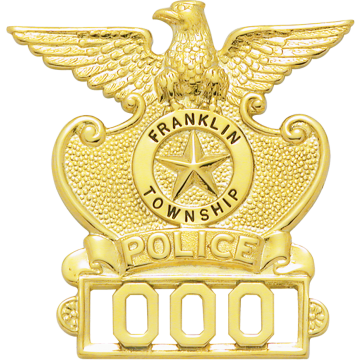 Smith & Warren M429 Police Hat Badge w/ Circle Panel & Eagle (2.910" x 2.830")