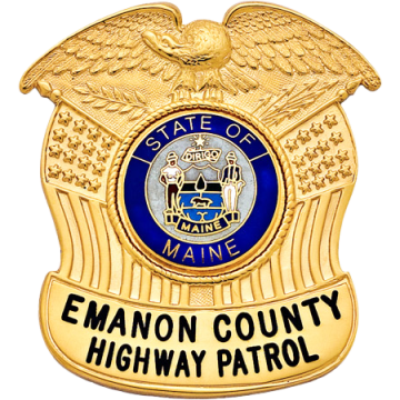 Smith & Warren M450 United States Flag Hat Badge (2-7/16" x 2-1/16")