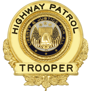 Smith & Warren M53 Circular Badge with Wreath Design (2-1/8" x 2")