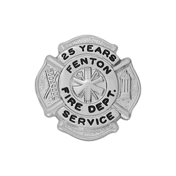 Smith & Warren M594 Maltese Cross Fire Service Pin (1")