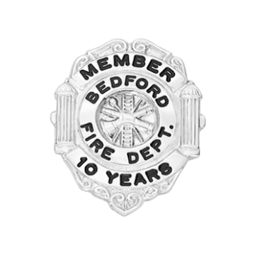 Smith & Warren M596 Fire Service Pin w/ Fire Hydrant Design (1" x 7/8")