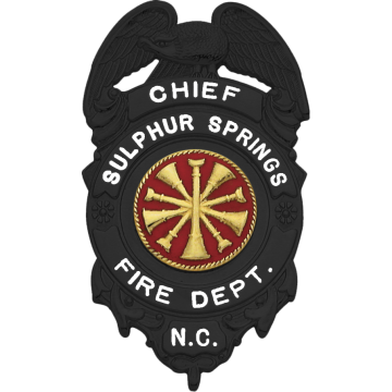 Smith & Warren M5B Matte Black Eagle Top Badge (3.030" x 1.760")