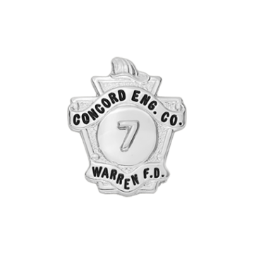 Smith & Warren M604 Fire Shield with Helmet Service Pin (7/8" x 3/4")