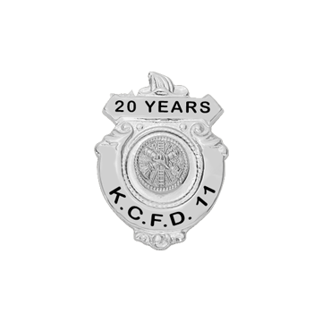 Smith & Warren M606 Fire Shield Service Pin with Helmet (1" x 3/4")