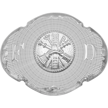 Smith & Warren M815 Unique Fire Dept. Hat Badge (1-7/8" x 2-7/8")