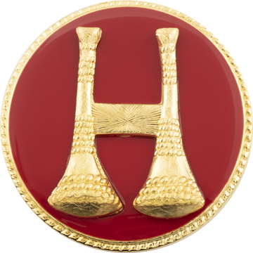 Smith & Warren M840_C116L Two Bugle Hat/Coat Disc (1.625")