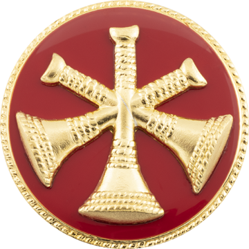 Smith & Warren M840_C119L Three Bugle Hat/Coat Disc (1.625")