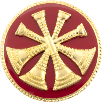 Smith & Warren M840_C122L Four Bugle Hat/Coat Disc (1.625")