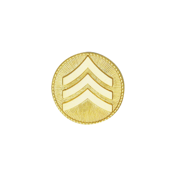 Smith & Warren M846 Sergeant Chevron Hat/Coat Disc (1-1/2")