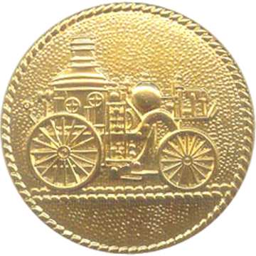 Smith & Warren M874L Fire Truck Hat/Coat Disc (1-5/8")