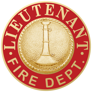 Smith & Warren M955 Lieutenant Fire Dept. Hat/Coat Disc (1.625")