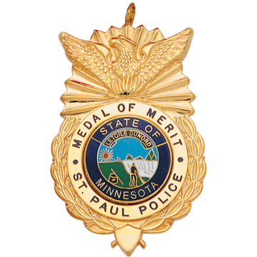 Smith & Warren MD104 Eagle Top Wreath Award Medal